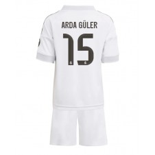 Real Madrid Arda Guler #15 Hemmaställ Barn 2025-26 Korta ärmar (+ Korta byxor)